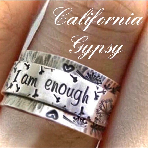 Motivational I Am Enough Inspirational Ring - Picture 6 of 8